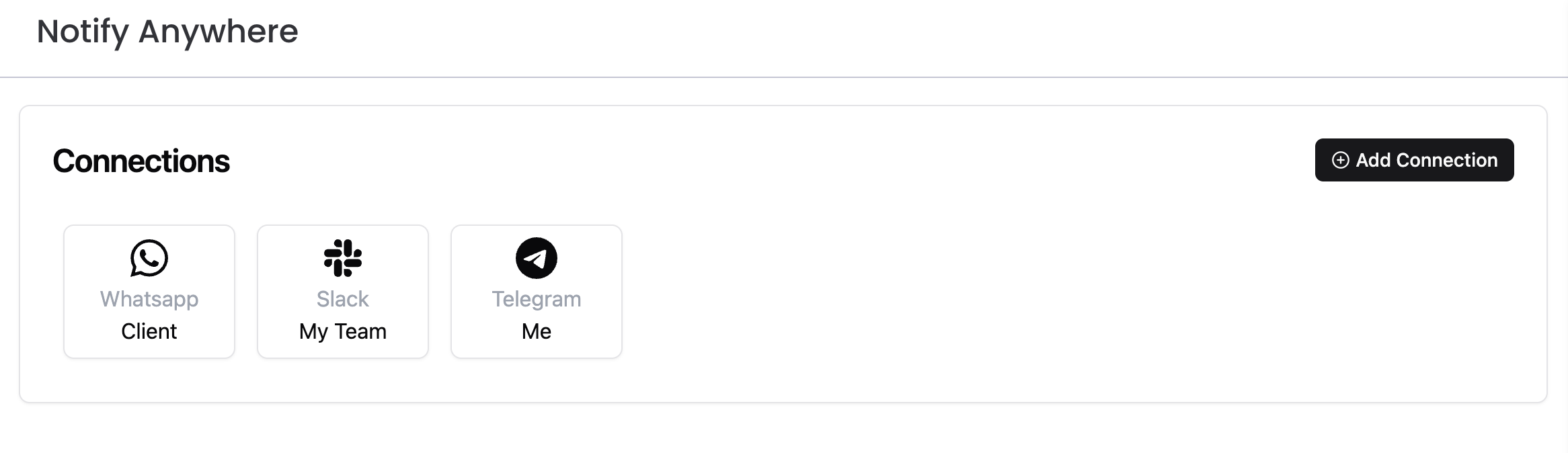 Navigating to Notify Anywhere in monday.com