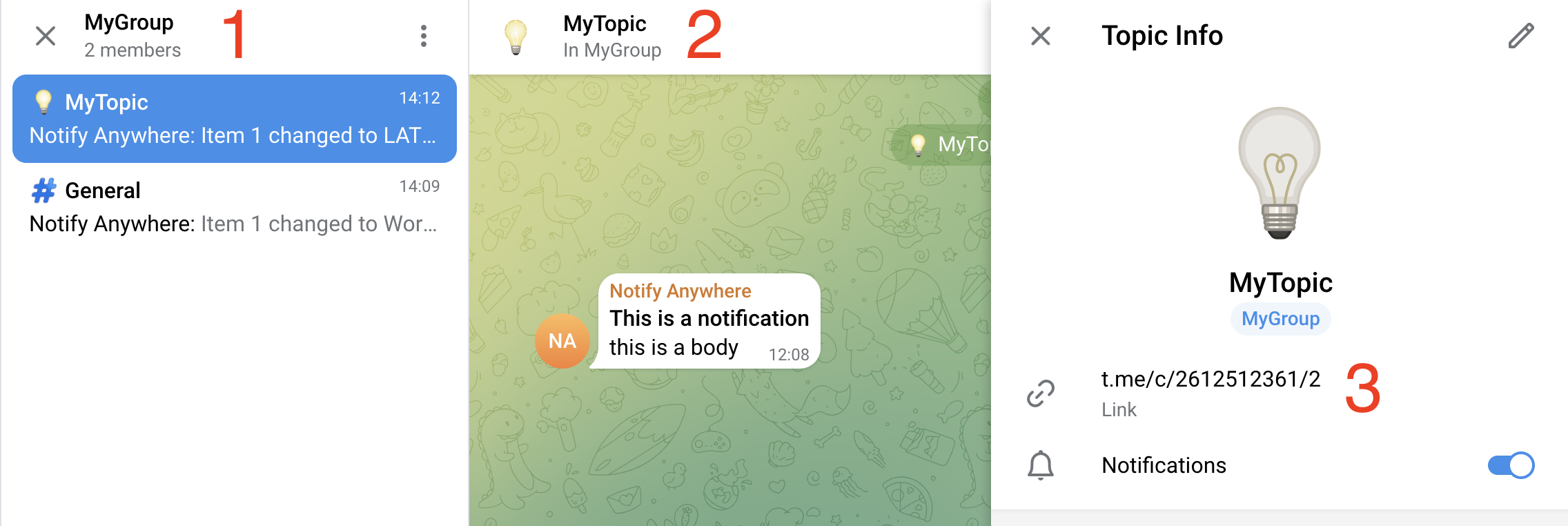 Navigating to Notify Anywhere in monday.com